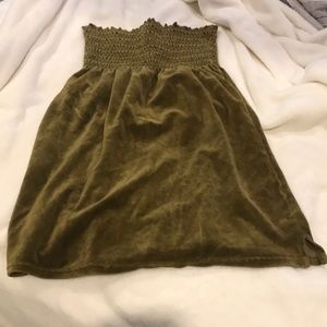 Juicy Couture Velour cover up dress Olive Green